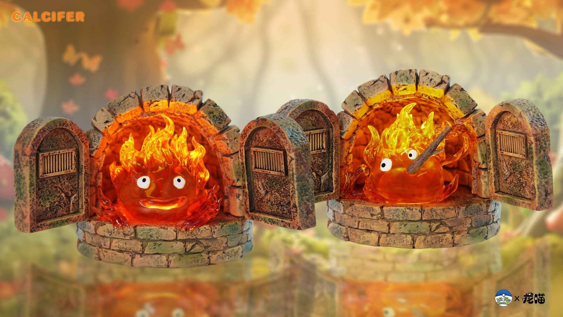 Howl's Moving Castle ~ Hit Face Studio ~ Calcifer in the Fireplace ~ Resin Statue - Santoryu Resins Collectors