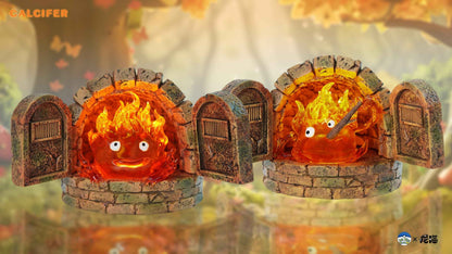 Howl's Moving Castle ~ Hit Face Studio ~ Calcifer in the Fireplace ~ Resin Statue - Santoryu Resins Collectors