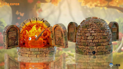 Howl's Moving Castle ~ Hit Face Studio ~ Calcifer in the Fireplace ~ Resin Statue - Santoryu Resins Collectors
