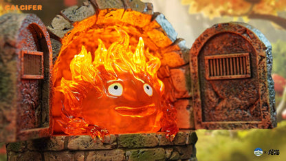 Howl's Moving Castle ~ Hit Face Studio ~ Calcifer in the Fireplace ~ Resin Statue - Santoryu Resins Collectors