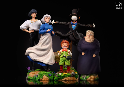 Howl's Moving Castle Ying Huo Studio Set Resin Statue
