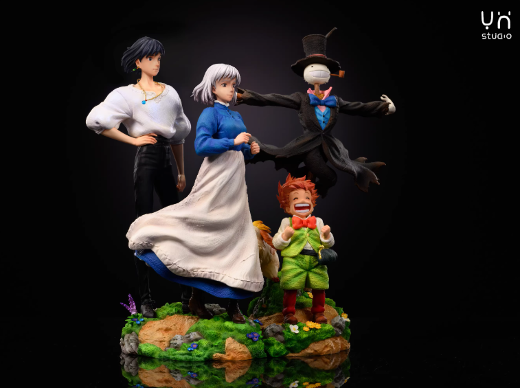 Howl's Moving Castle Ying Huo Studio Set Resin Statue