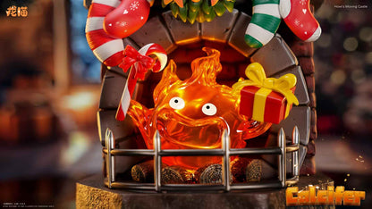 Howls Moving Castle Long Miao Studio Christmas Calcifer Resin Statue