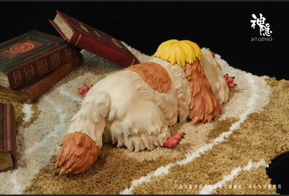 Howls Moving Castle Shen Yin Studio Resting Heen Resin Statue