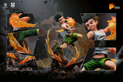 Hunter x Hunter Aftershock Studio & Fibonacci Studio Killua Zoldyck & Gon Freecss Resin Statues