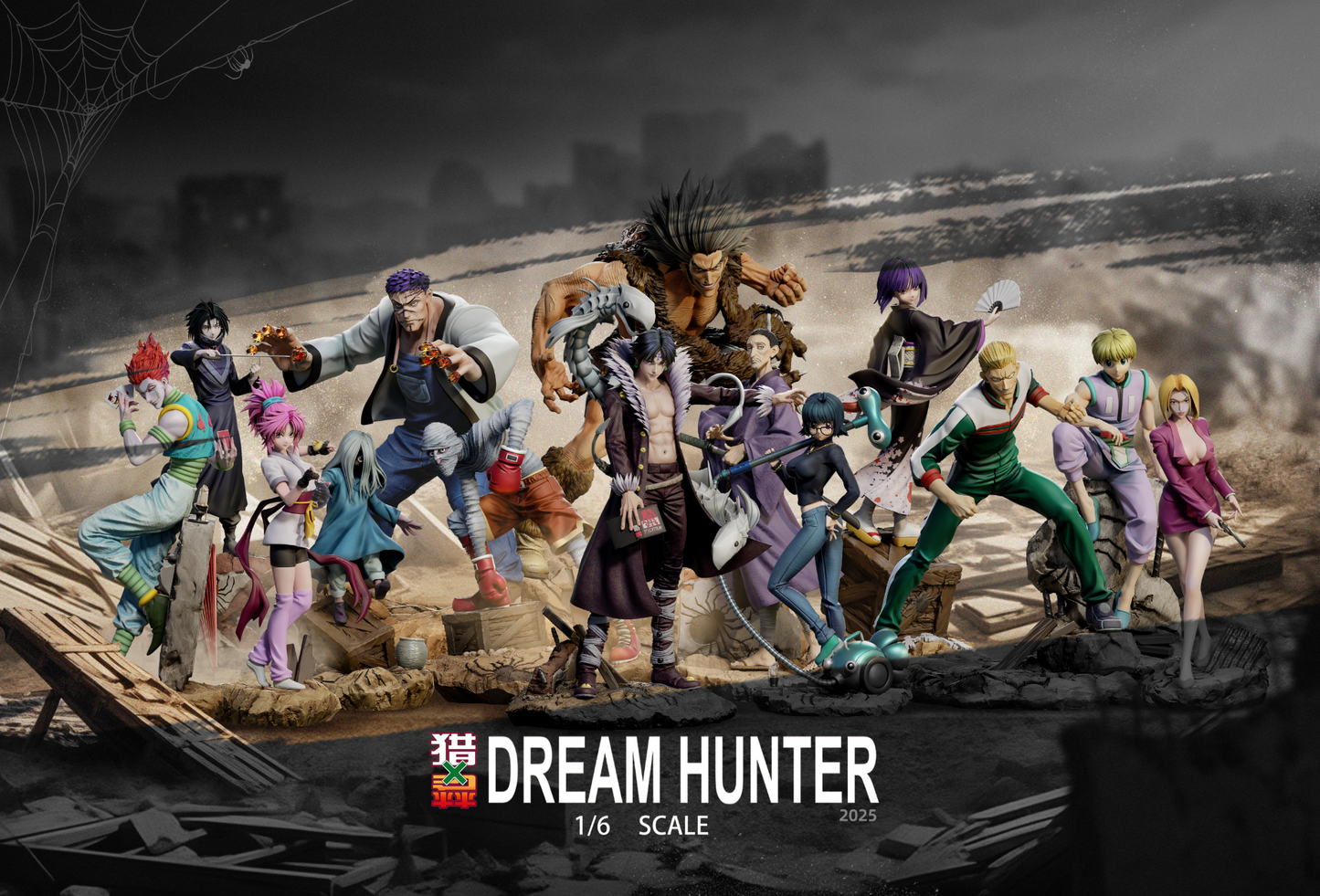 Hunter x Hunter DREAM HUNTER Studio Phantom Troupe Set Resin Statue