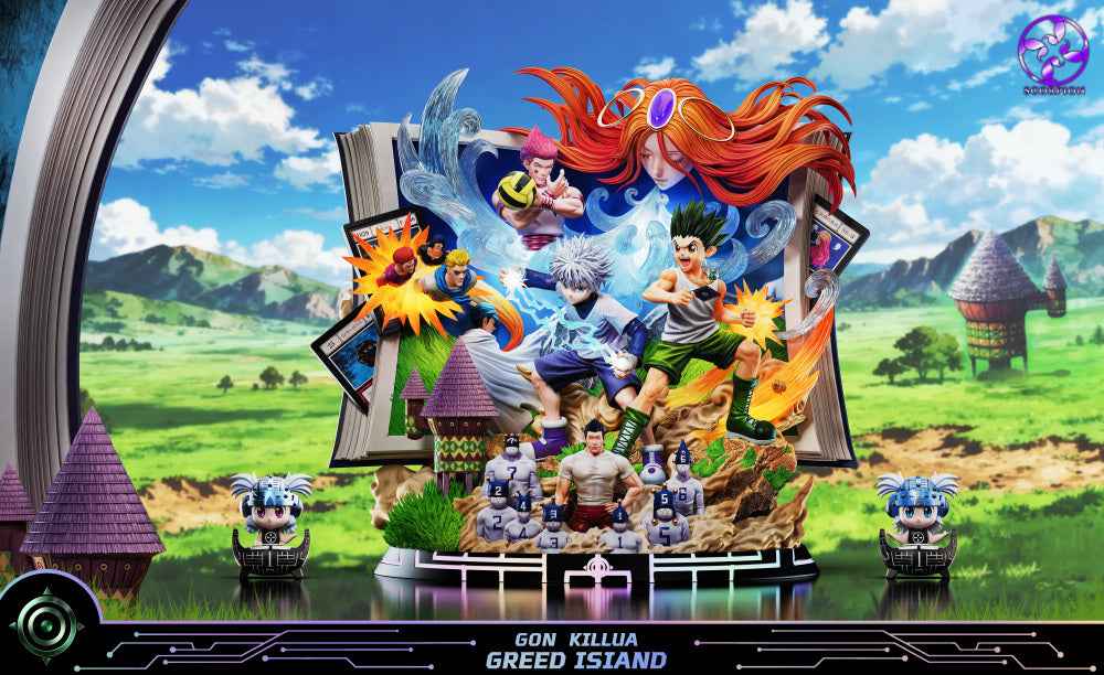 Hunter x Hunter Scorpion Studio Greed Island Gon Freecss & Killua Zoldyck Resin Statue