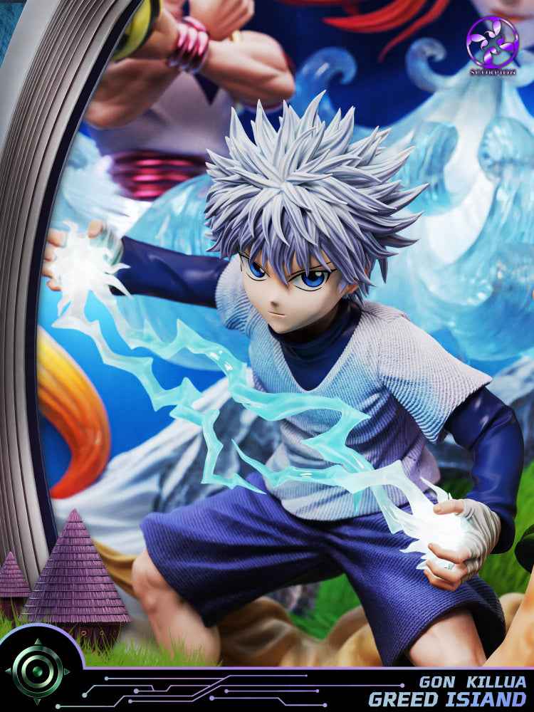 Hunter x Hunter Scorpion Studio Greed Island Gon Freecss & Killua Zoldyck Resin Statue