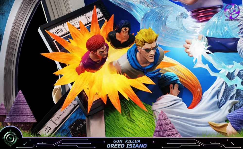 Hunter x Hunter Scorpion Studio Greed Island Gon Freecss & Killua Zoldyck Resin Statue