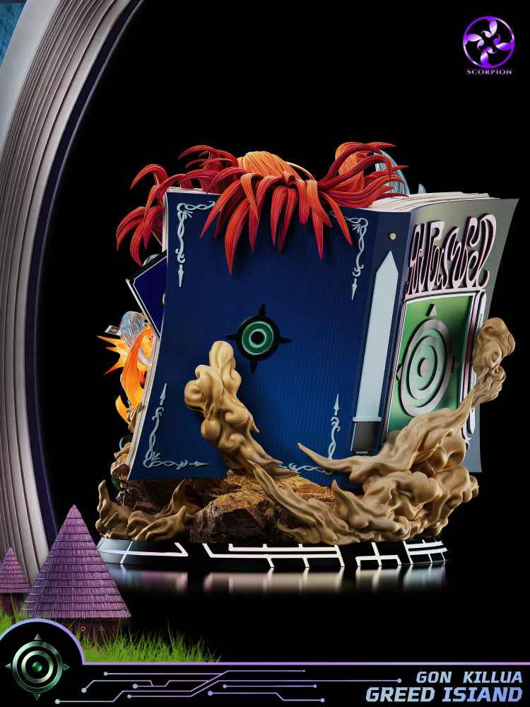 Hunter x Hunter Scorpion Studio Greed Island Gon Freecss & Killua Zoldyck Resin Statue