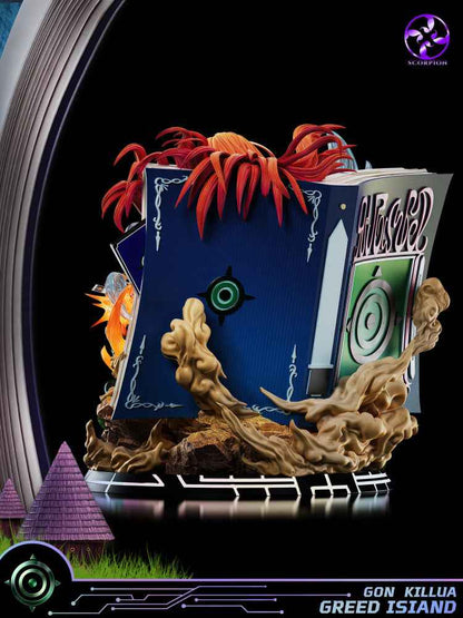 Hunter x Hunter Scorpion Studio Greed Island Gon Freecss & Killua Zoldyck Resin Statue