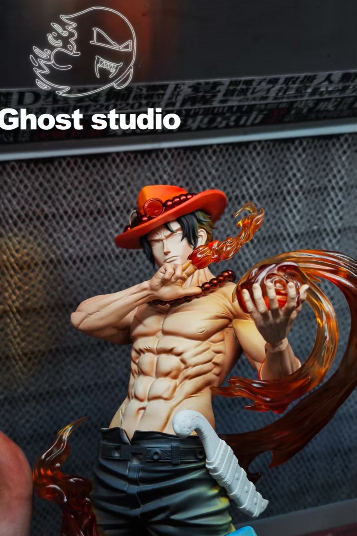 One Piece Ghost Studio Fire Fist Portgas D. Ace Resin Statue