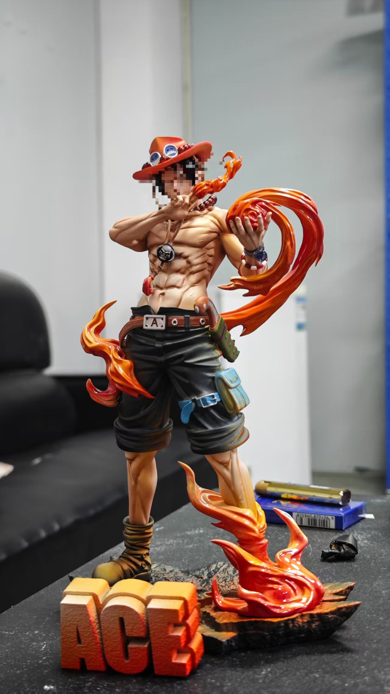One Piece Ghost Studio Fire Fist Portgas D. Ace Resin Statue