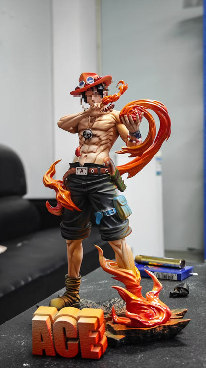 One Piece Ghost Studio Fire Fist Portgas D. Ace Resin Statue