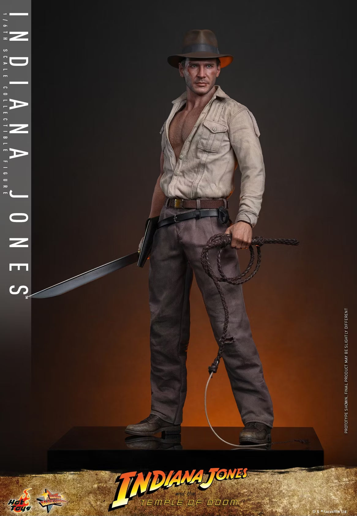 Indiana Jones Hot Toys Indiana Jones and the Temple of Doom MMS860 MMS861 1/6 Licensed Action Figure