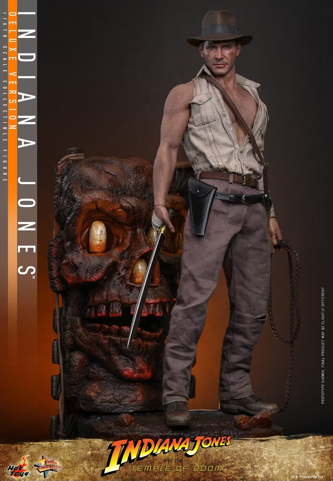 Indiana Jones Hot Toys Indiana Jones and the Temple of Doom MMS860 MMS861 1/6 Licensed Action Figure