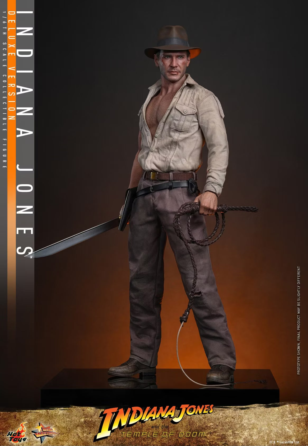 Indiana Jones Hot Toys Indiana Jones and the Temple of Doom MMS860 MMS861 1/6 Licensed Action Figure