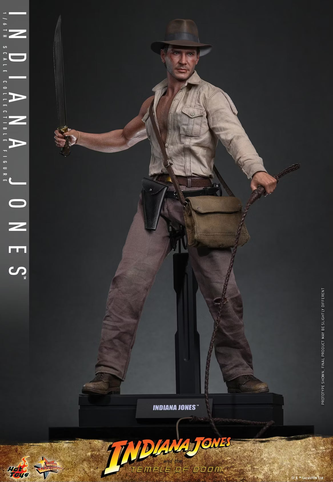 Indiana Jones Hot Toys Indiana Jones and the Temple of Doom MMS860 MMS861 1/6 Licensed Action Figure