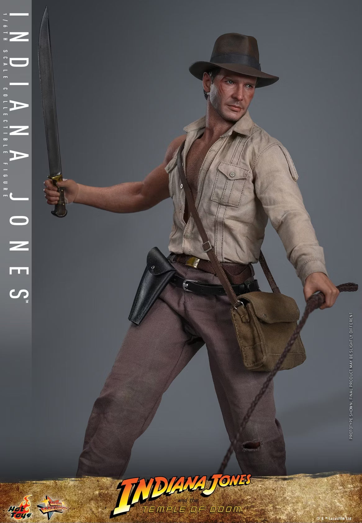 Indiana Jones Hot Toys Indiana Jones and the Temple of Doom MMS860 MMS861 1/6 Licensed Action Figure
