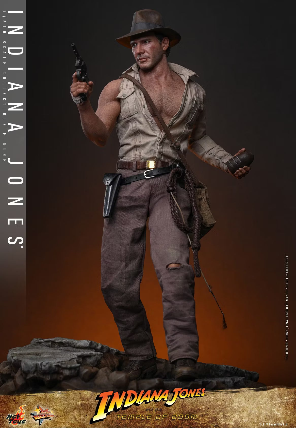 Indiana Jones Hot Toys Indiana Jones and the Temple of Doom MMS860 MMS861 1/6 Licensed Action Figure