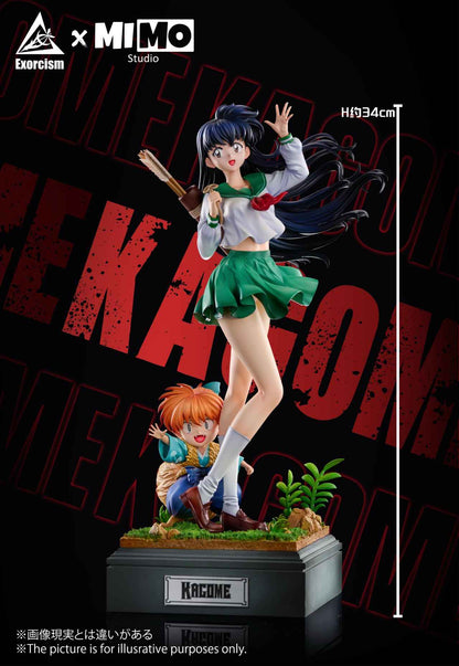 InuYasha Exorcism & Mimo Studio Higurashi Kagome & Shippo Resin Statue