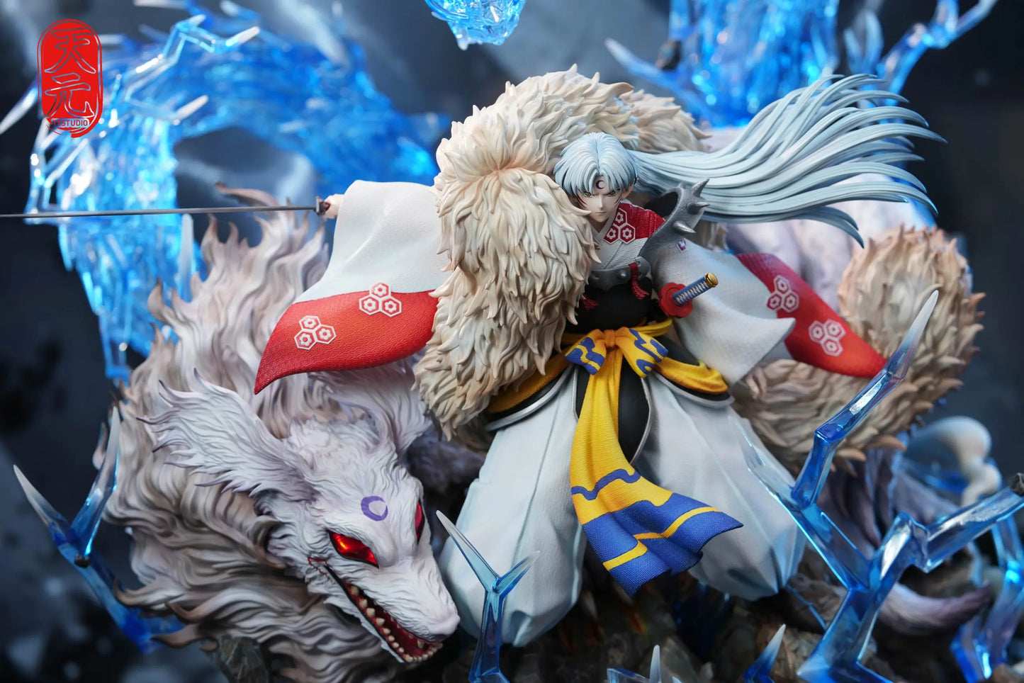 InuYasha TY Studio S+ Grade Sesshomaru Dragon Strike Resin Statue