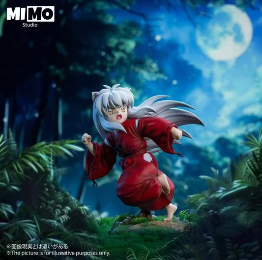 Inuyasha Mimo Studio Running Childhood Little Inuyasha Resin Statue