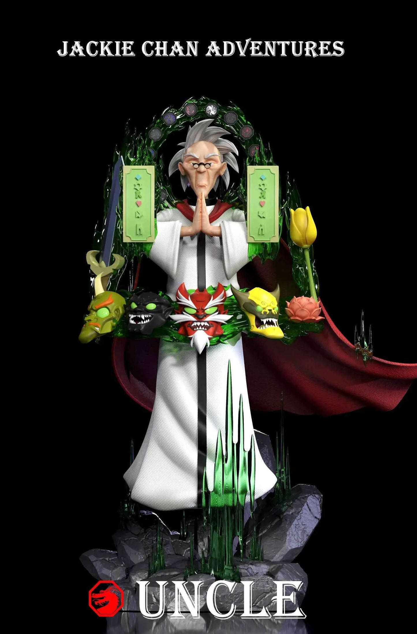 Jackie Chan Adventures 12 Talisman Studio Uncle Resin Statue