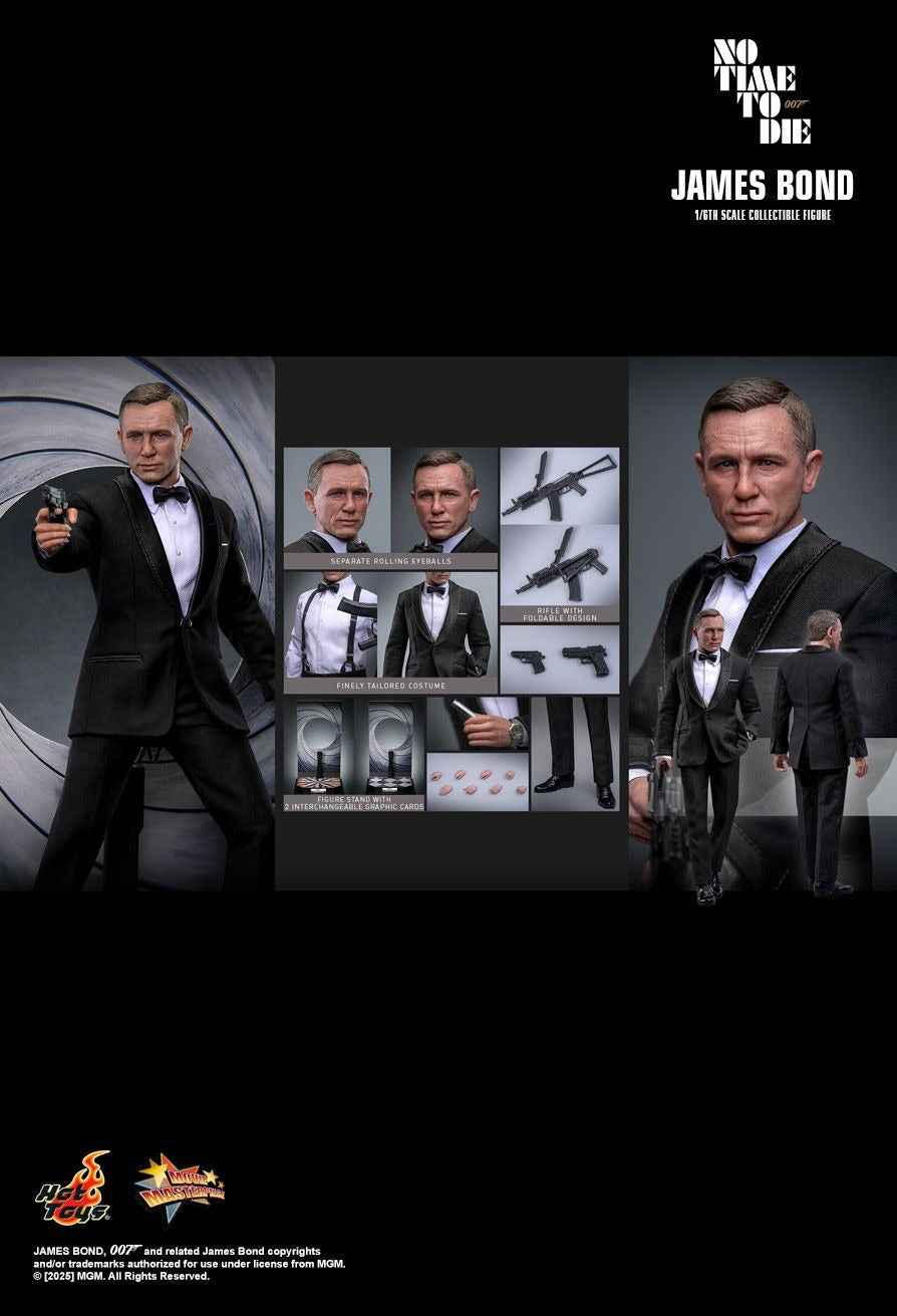 James Bond Hot Toys No Time To Die James Bond MMS803 Licensed Action Figure