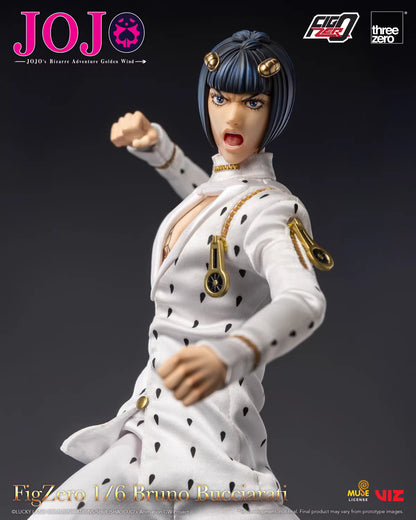 JoJo's Bizarre Adventure Threezero Bruno Bucciarati FigZero 3Z06590M0 1/6 Licensed Action Figure