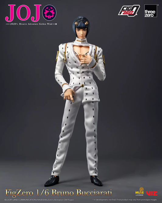 JoJo's Bizarre Adventure Threezero Bruno Bucciarati FigZero 3Z06590M0 1/6 Licensed Action Figure