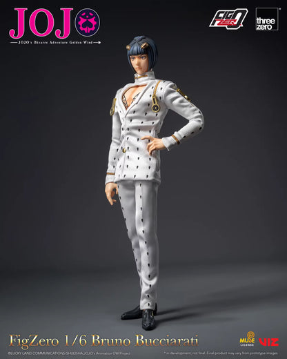 JoJo's Bizarre Adventure Threezero Bruno Bucciarati FigZero 3Z06590M0 1/6 Licensed Action Figure