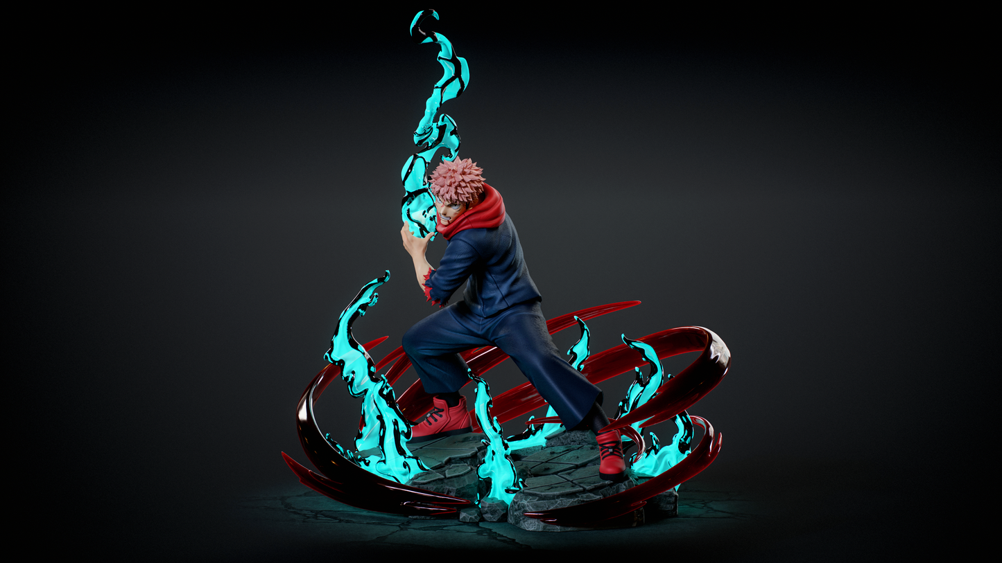 Jujutsu Kaisen Player 1 Studio Yuji Itadori Black Flash Resin Statue