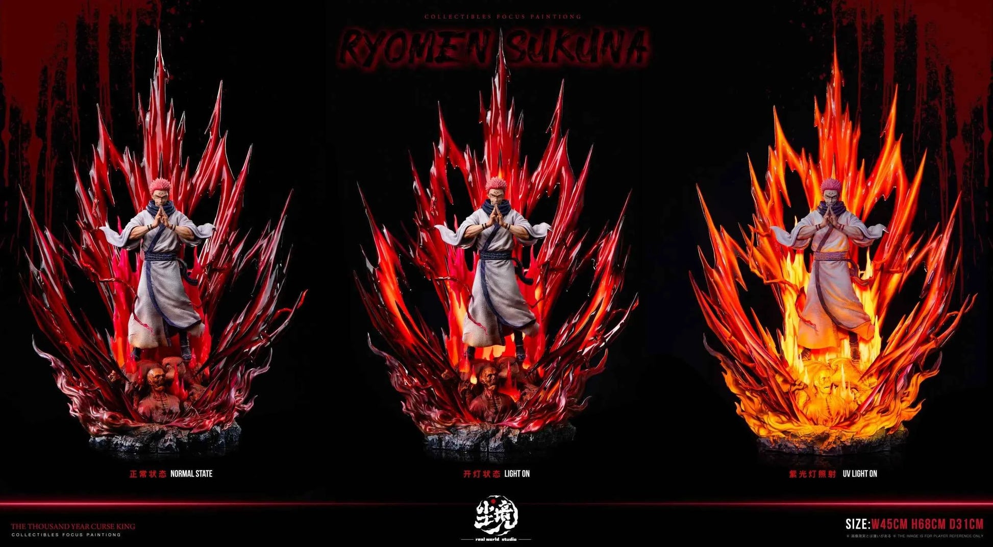 Jujutsu Kaisen Real World Studio Itadori Yuji Ryomen Sukuna Resin Statue