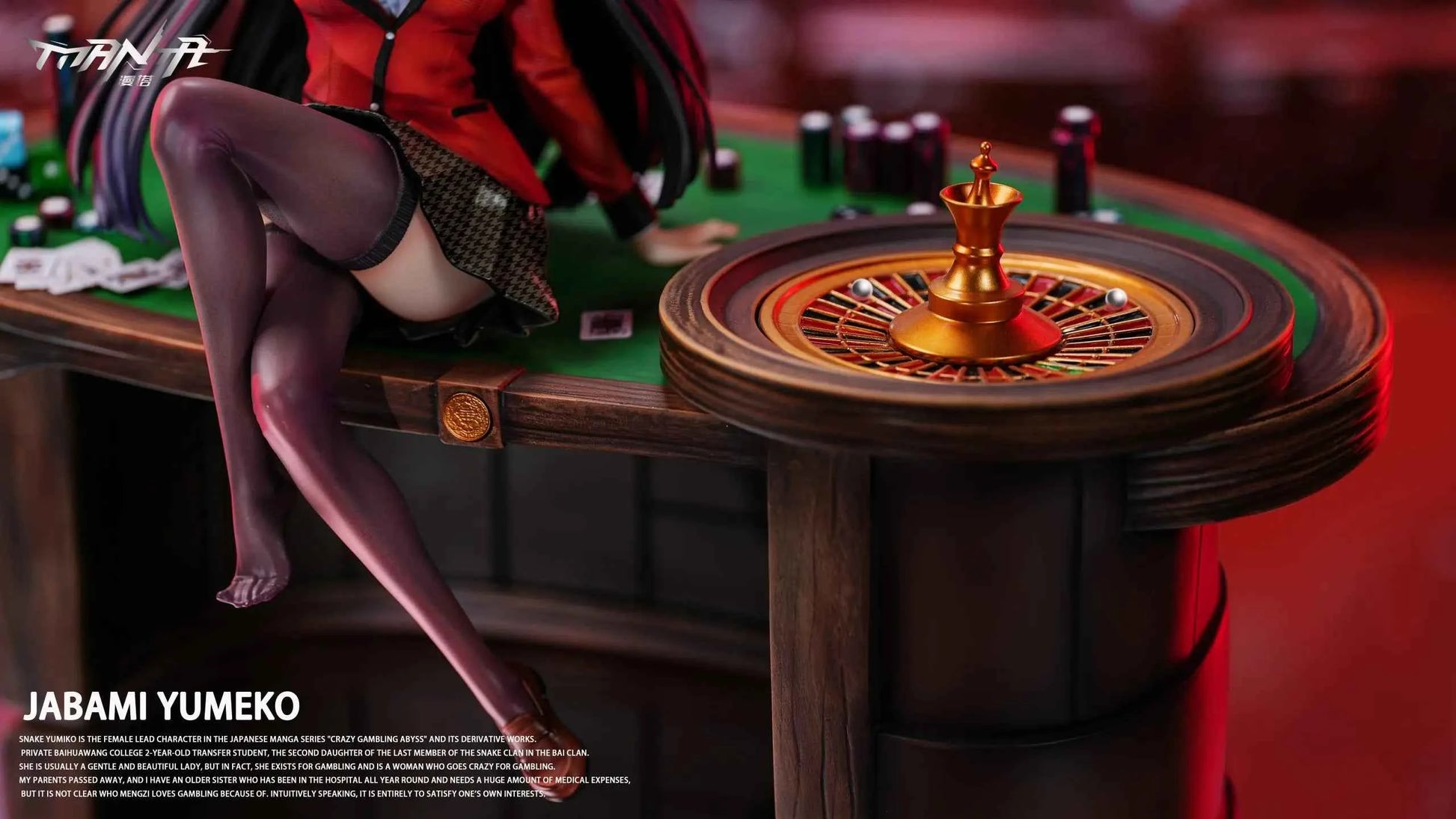 Kakegurui Manta Studio Kneeling Series Jabami Yumeko Resin Statue