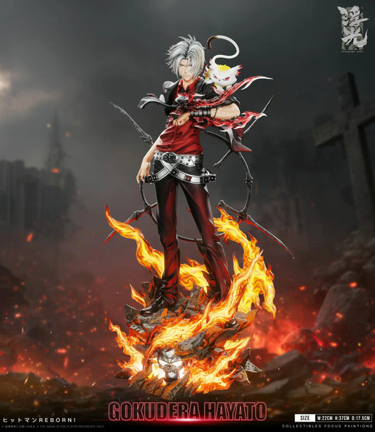 Katekyo Hitman Reborn Floating Light Studio Hayato Gokudera Resin Statue