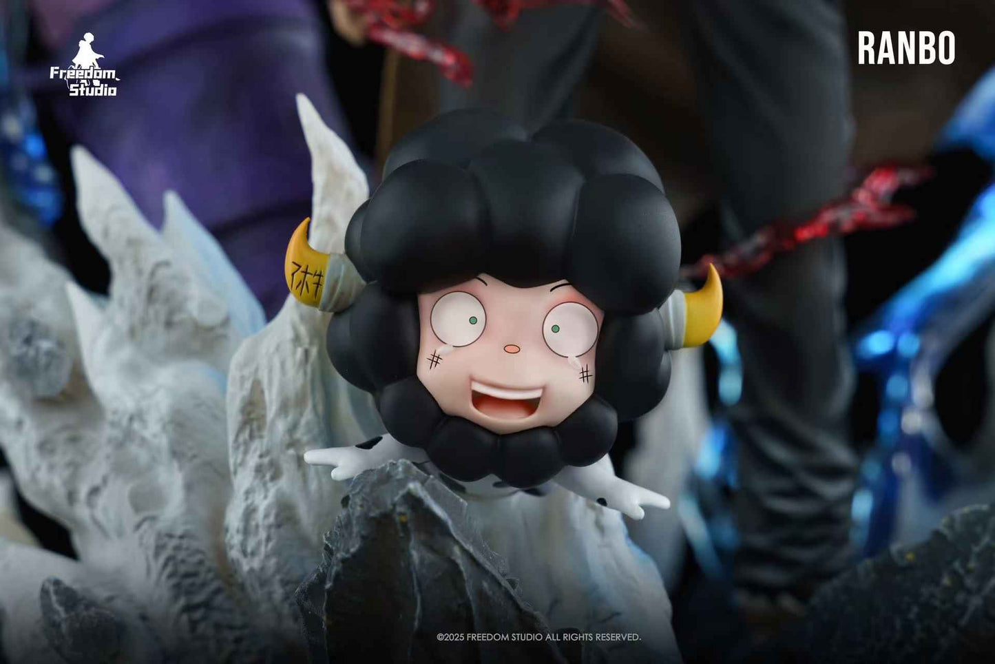 Katekyo Hitman Reborn Freedom Studio Lambo (20 Years Later) & Young Lambo Resin Statue