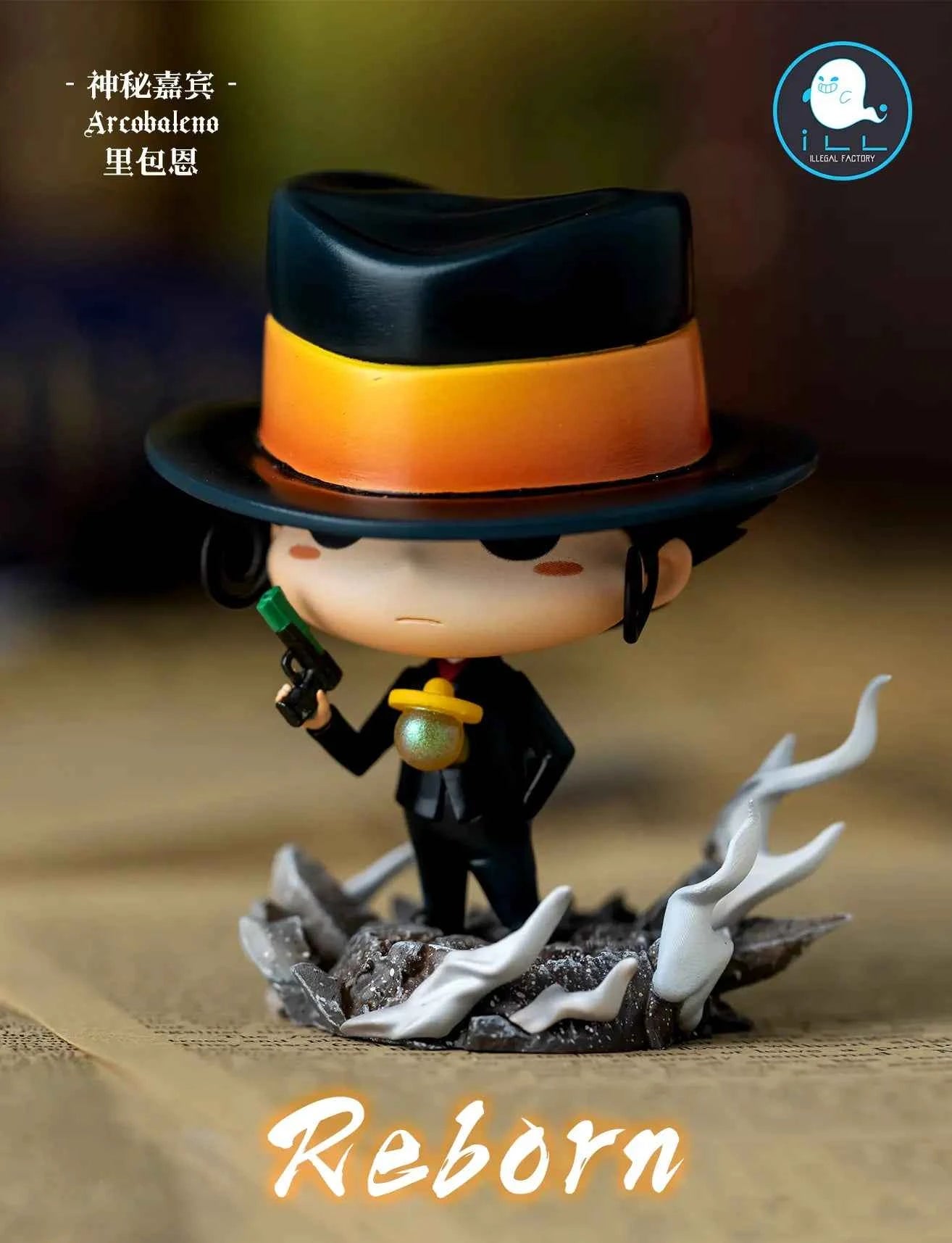 Katekyo Hitman Reborn ILL Studio Tsunayoshi Sawada Cotton Gloves & Reborn Resin Statue