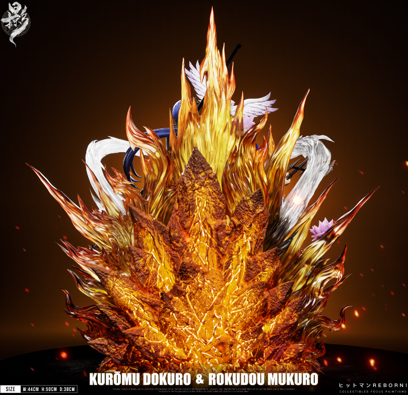 Katekyo Hitman Reborn Lue Ying Studio Kuromu Dokuro & Rokudo Mukuro Resin Statue