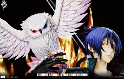 Katekyo Hitman Reborn Lue Ying Studio Kuromu Dokuro & Rokudo Mukuro Resin Statue