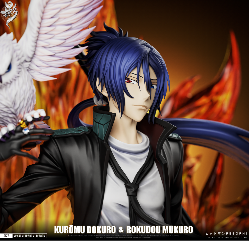 Katekyo Hitman Reborn Lue Ying Studio Kuromu Dokuro & Rokudo Mukuro Resin Statue