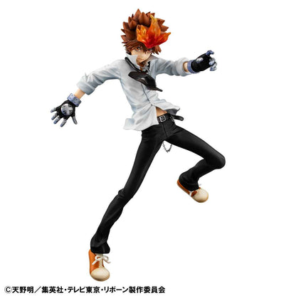 Katekyo Hitman Reborn MegaHouse Tsuna Sawada & Kyoya Hibari & Reborn Set G.E.M. Licensed PVC Figure