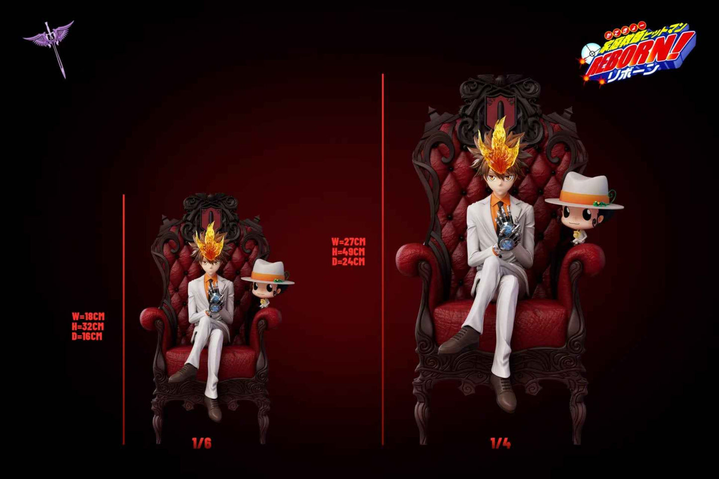 Katekyo Hitman Reborn White Curse Studio Tsunayoshi Sawada Resin Statue