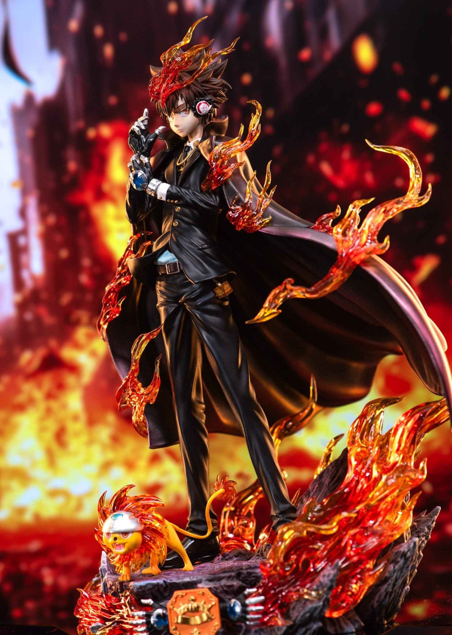 Katekyo Hitman Reborn ~ Zhong Jia Xi Niu Studio ~ Vongola Famiglia Tsunayoshi Sawada ~ Resin Statue