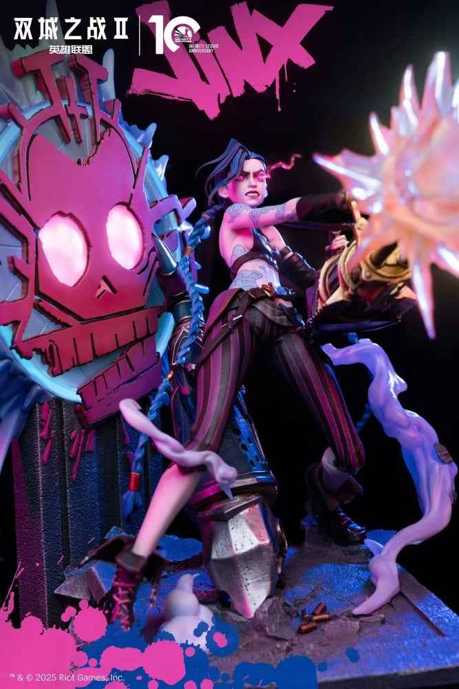 League of Legends Infinity Studio Arcane II Jinx 1/4 Licesensed Resin Statue