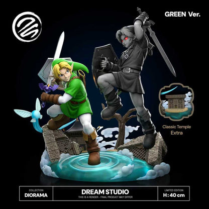Legends of Zelda Dream Studio Link vs Dark Link 1/6 Resin Statue