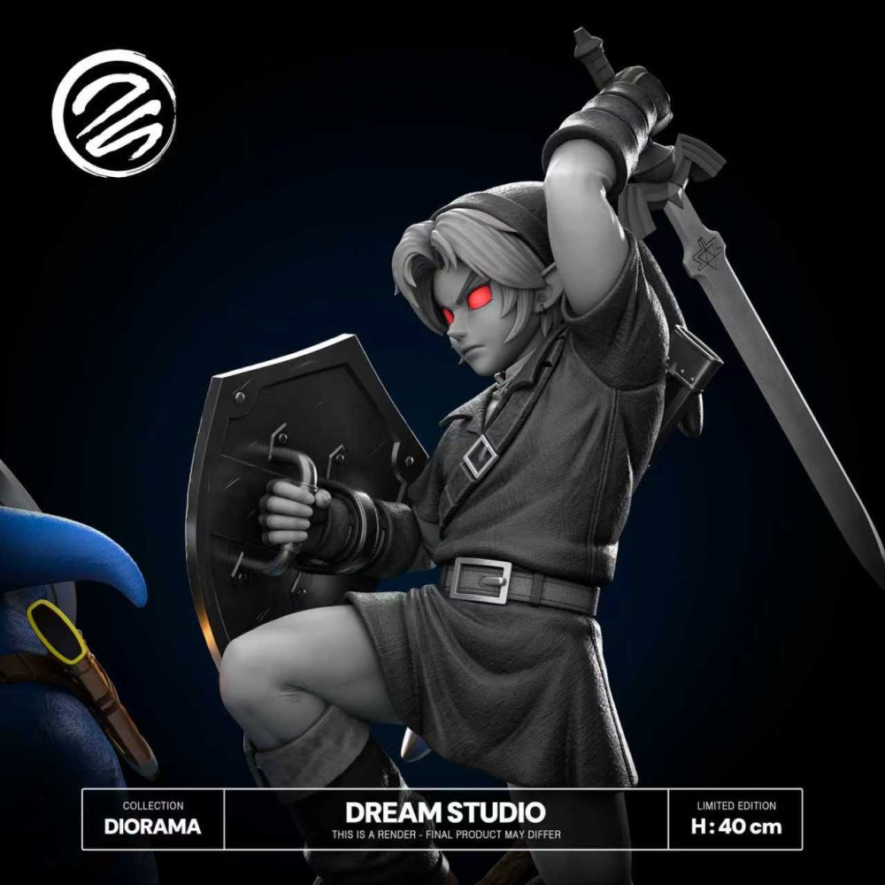 Legends of Zelda Dream Studio Link vs Dark Link 1/6 Resin Statue