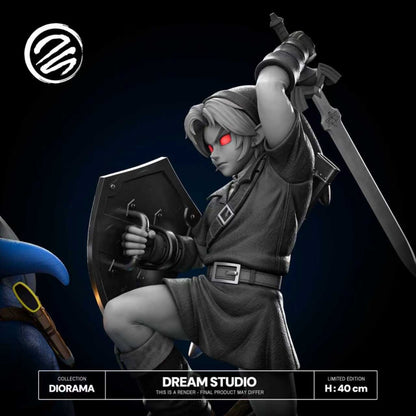 Legends of Zelda Dream Studio Link vs Dark Link 1/6 Resin Statue