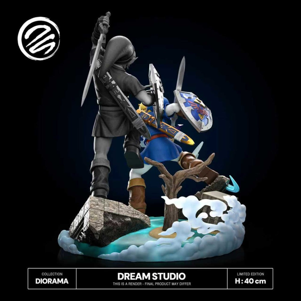 Legends of Zelda Dream Studio Link vs Dark Link 1/6 Resin Statue
