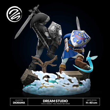 Legends of Zelda Dream Studio Link vs Dark Link 1/6 Resin Statue